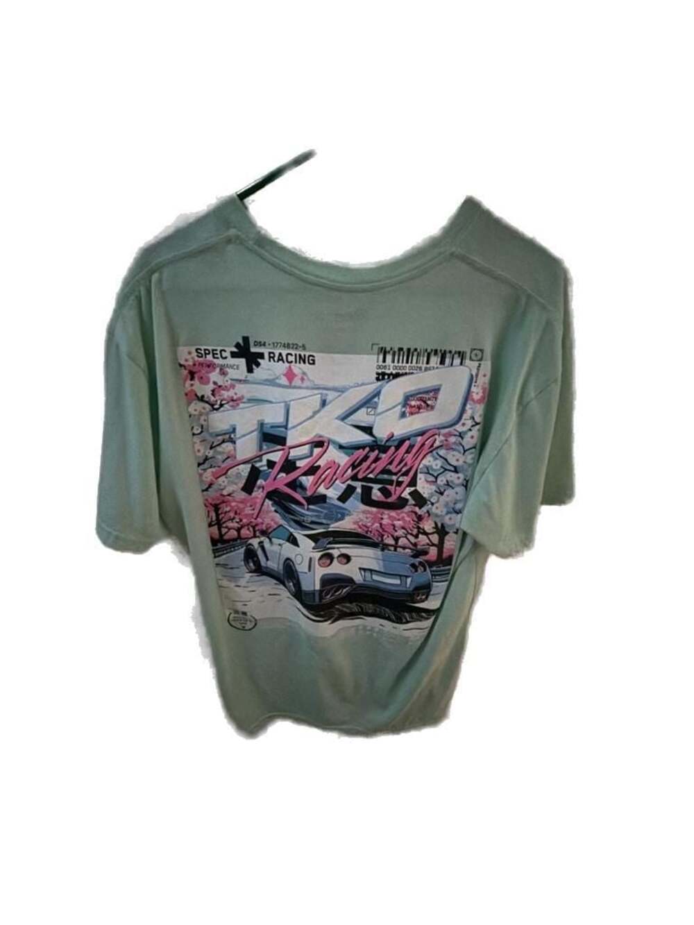 Pleasant Getaway TKO Racing Nissan GTR Graphic T-Shirt Mint Green